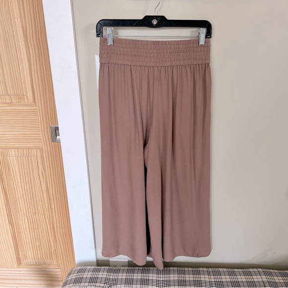 Aritzia Azure Skies Los Feliz Wide Leg Culotte Pants Joggers Clay XS - Picture 4 of 11